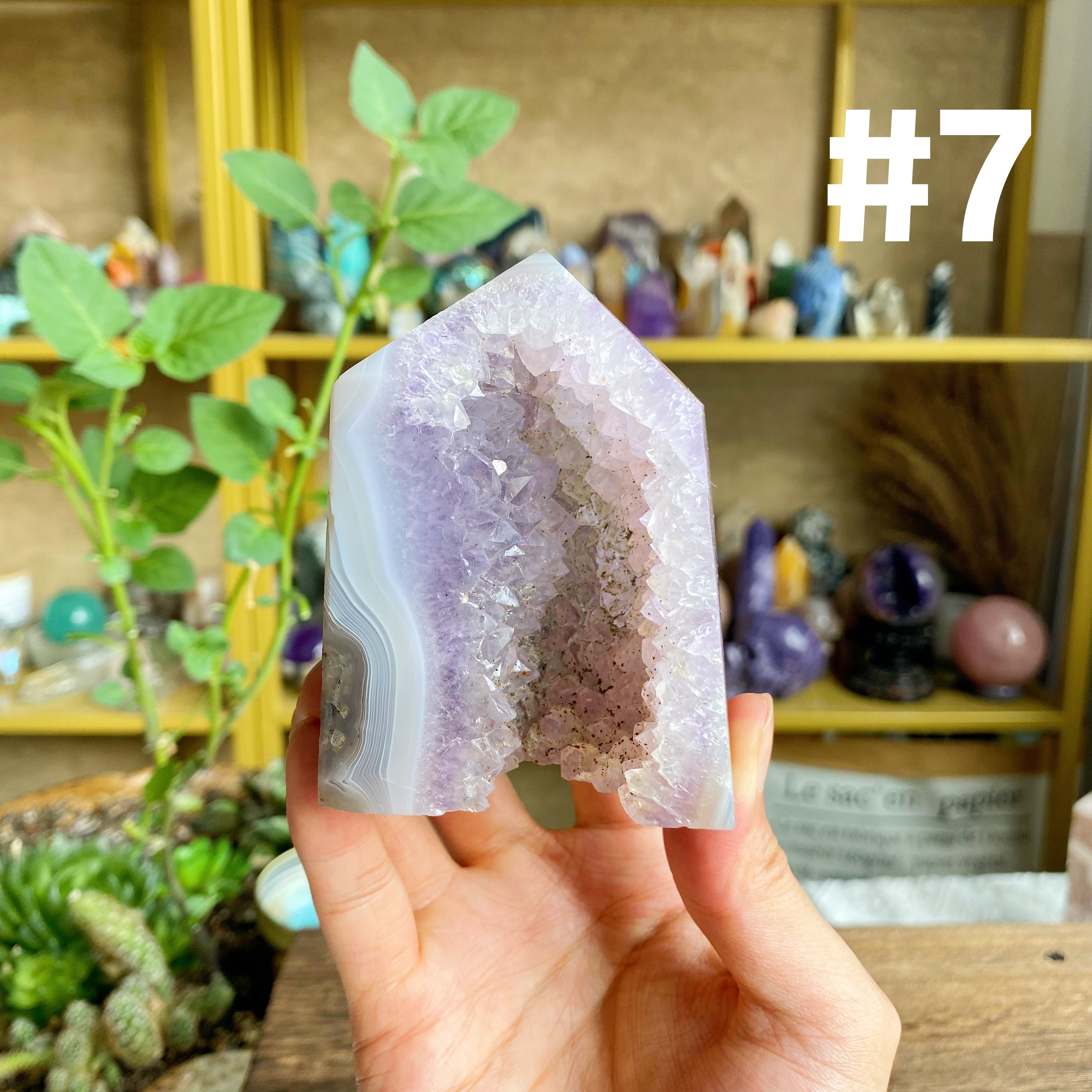 【Weekly Flash Deals】Amethyst Druzy Agate Tower