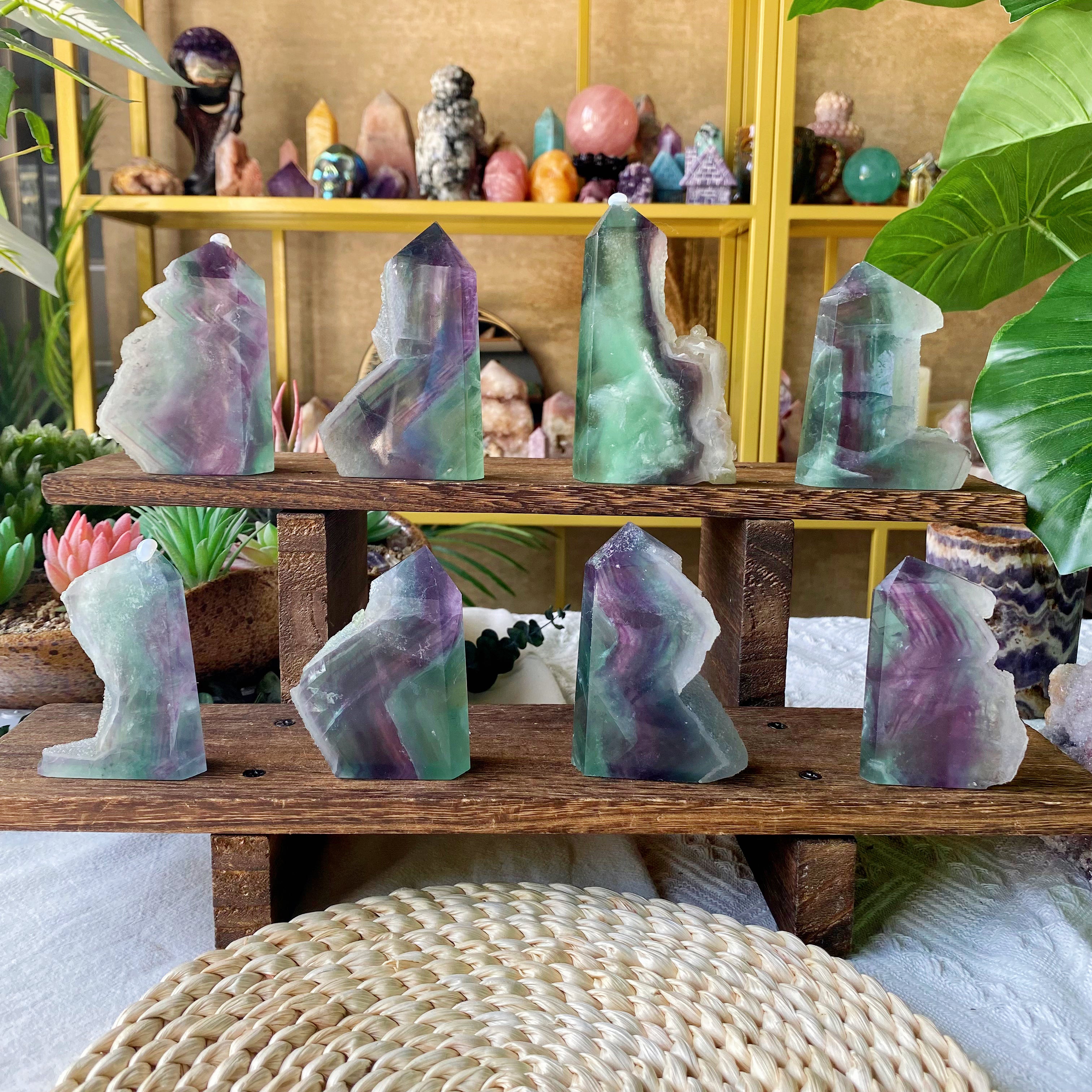 【Weekly Flash Deals】Rainbow Fluorite Raw Tower