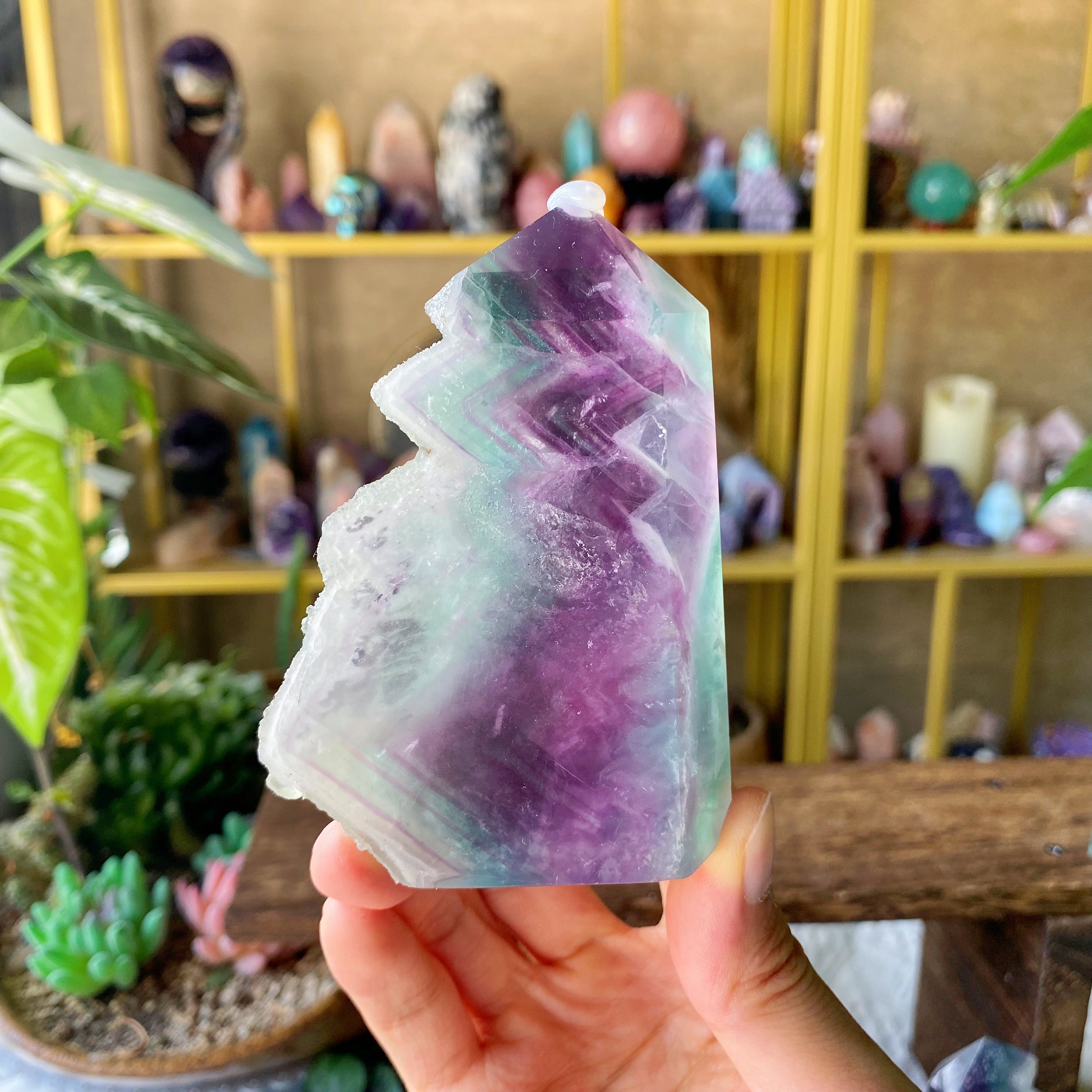 【Weekly Flash Deals】Rainbow Fluorite Raw Tower