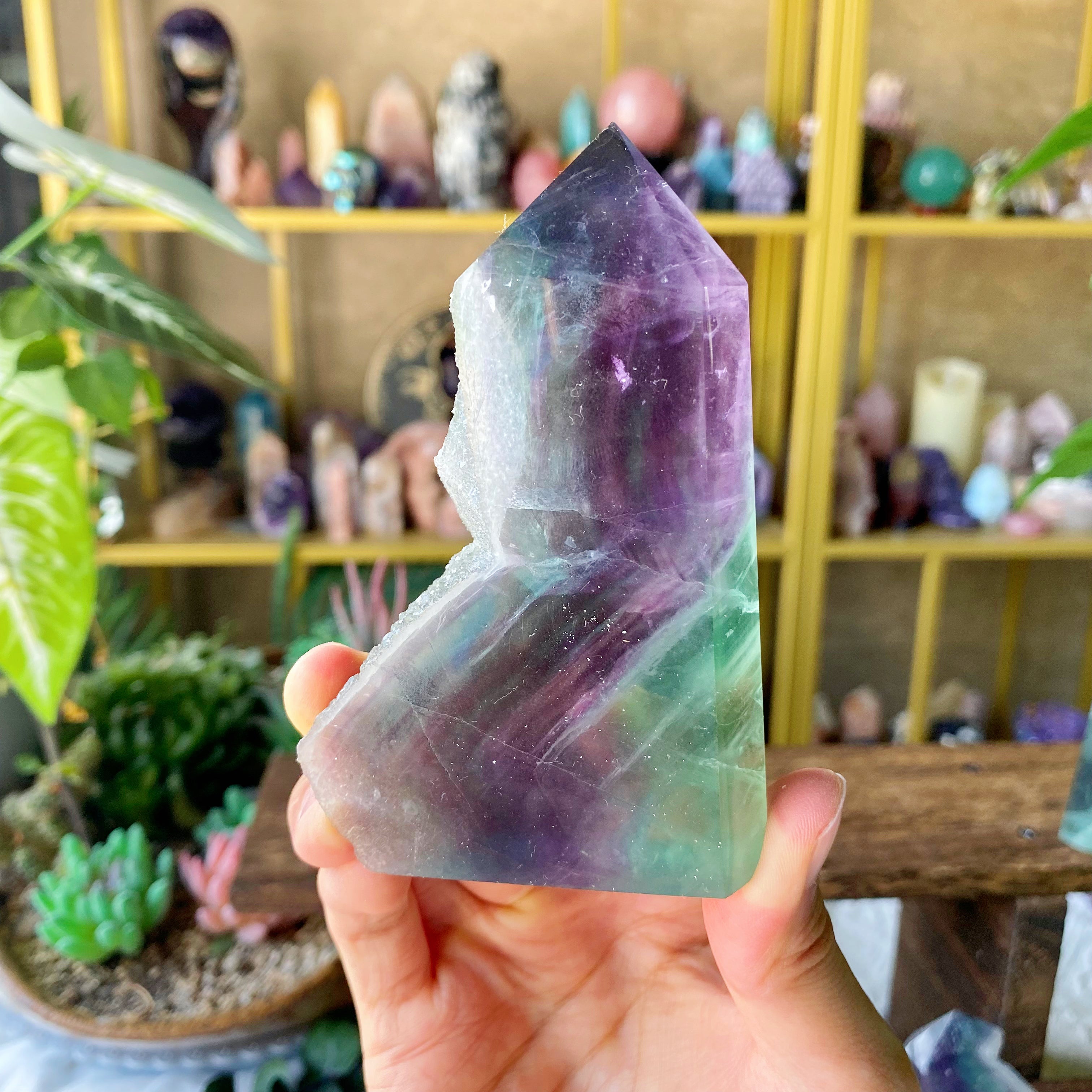 【Weekly Flash Deals】Rainbow Fluorite Raw Tower