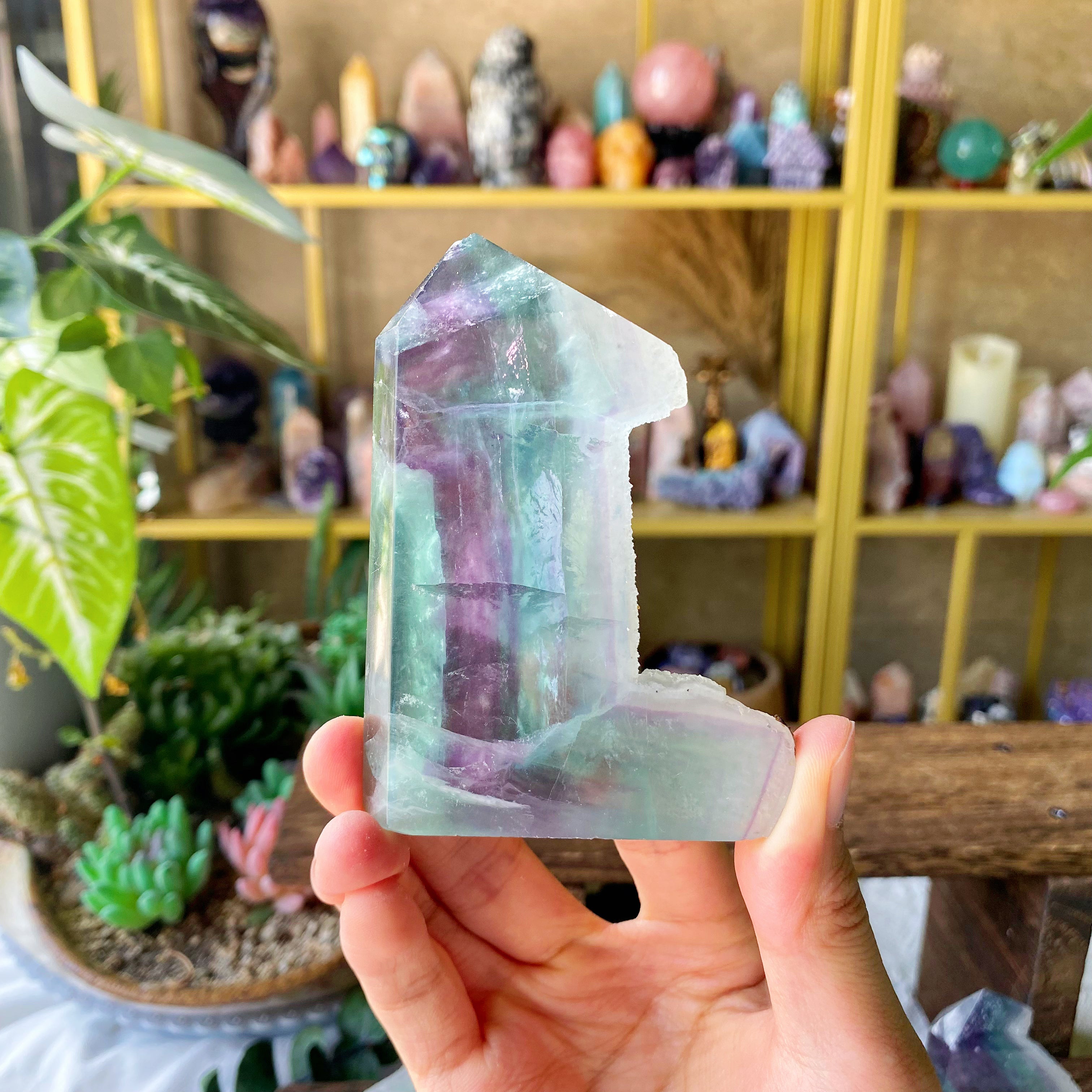 【Weekly Flash Deals】Rainbow Fluorite Raw Tower