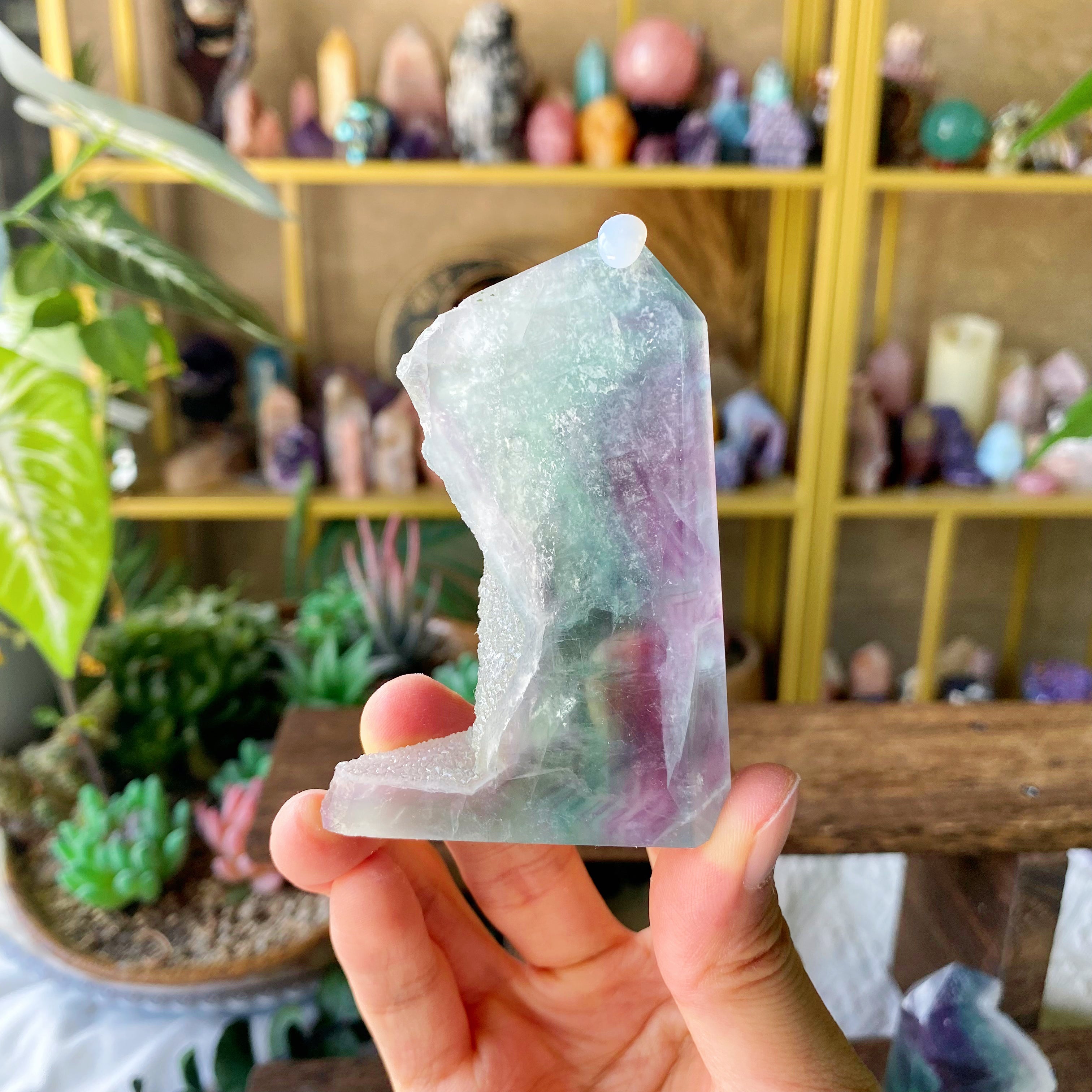 【Weekly Flash Deals】Rainbow Fluorite Raw Tower