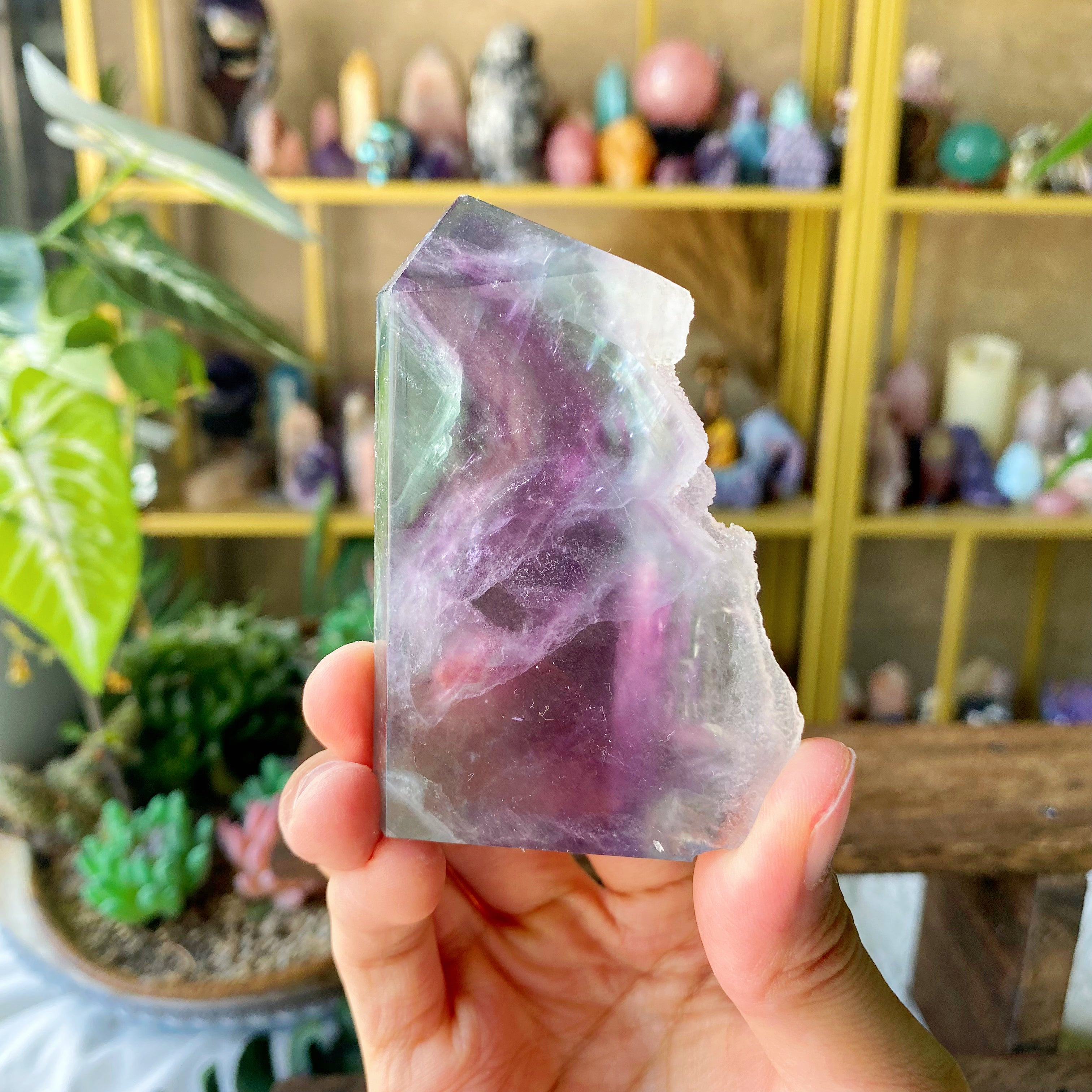 【Weekly Flash Deals】Rainbow Fluorite Raw Tower