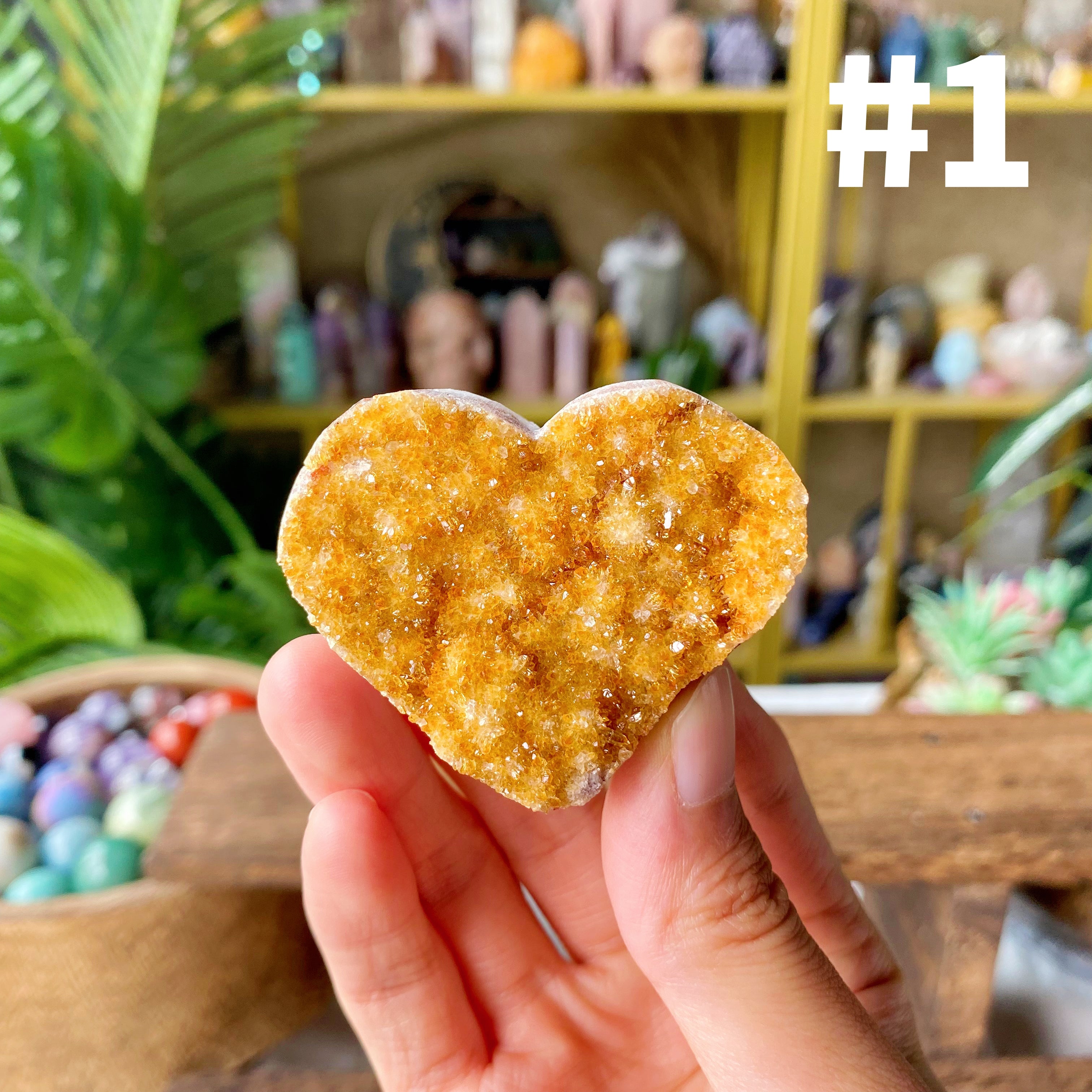 【Weekly Flash Deals】Citrine Heart Cluster