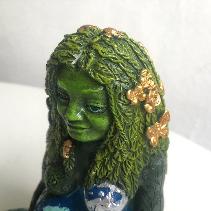 Reikistal Mother Earth Resin Craft Desktop