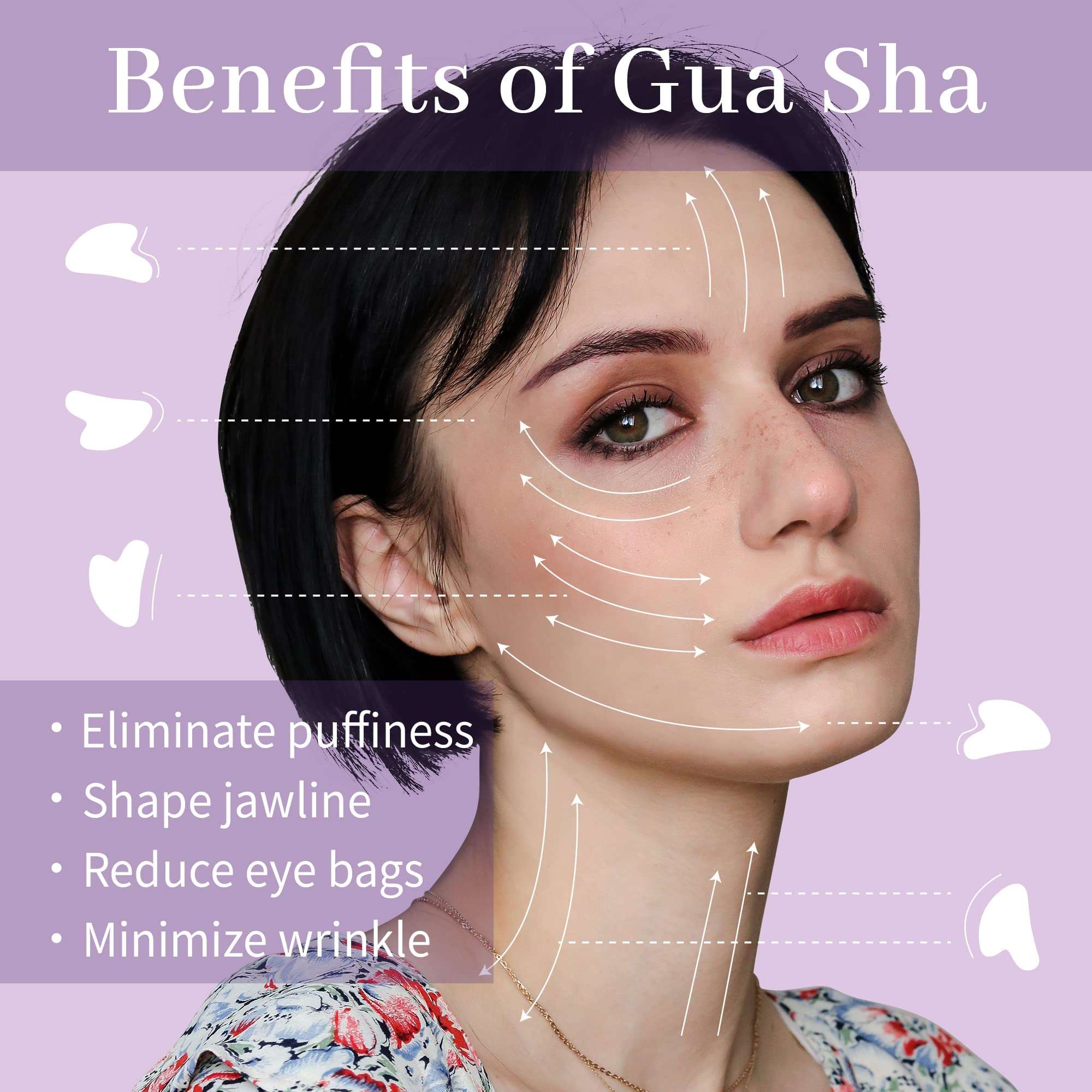Reikistal Amethyst-Gua Sha Face Massager