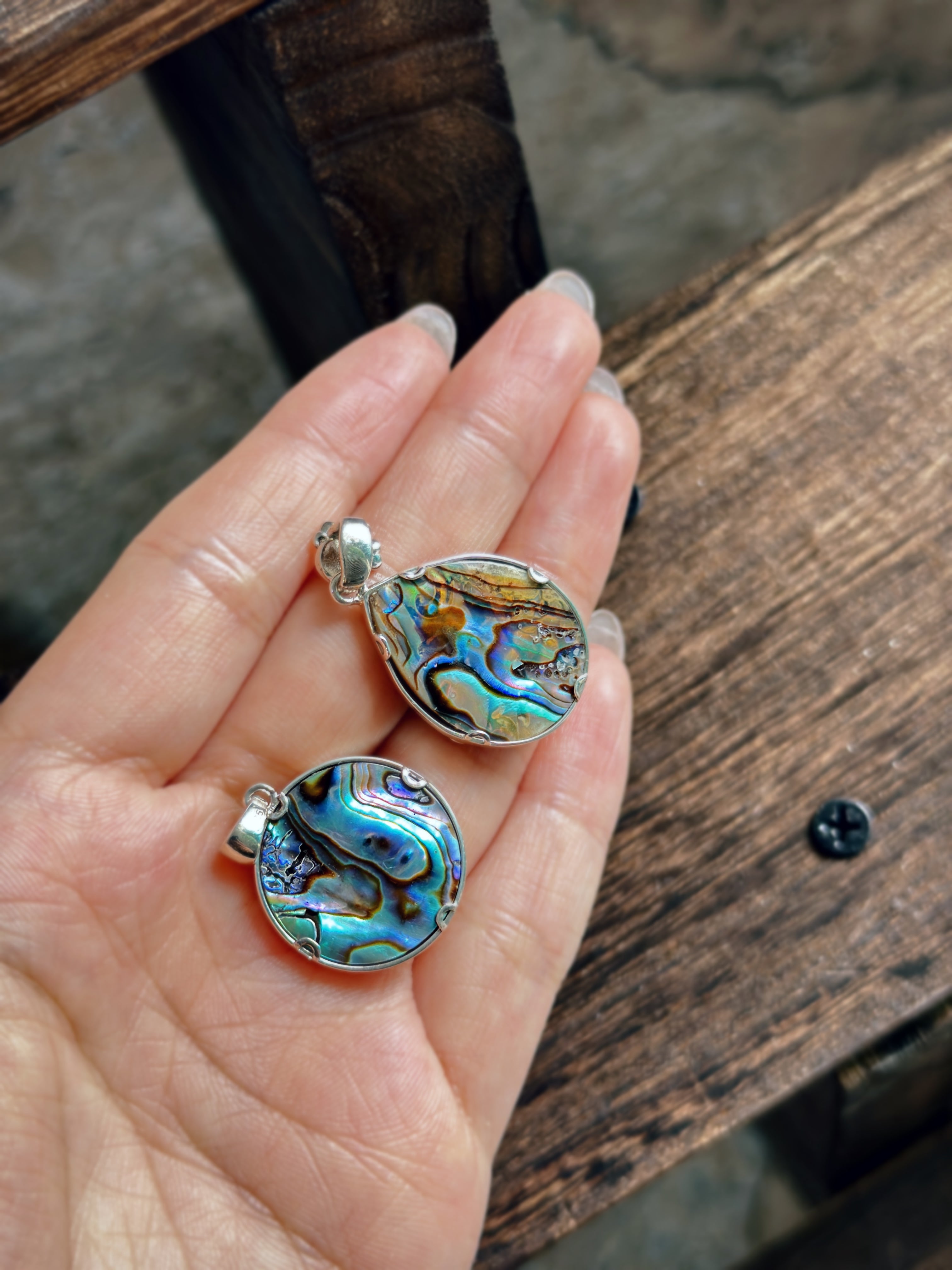 Reikistal【Handmade Custom】 Abalone Shell Pendant