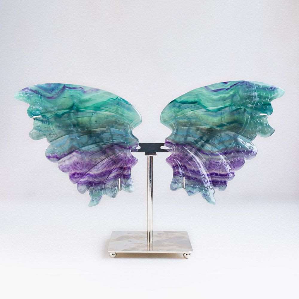 Reikistal A Pair Of Teal And Purple Fluorite Wings