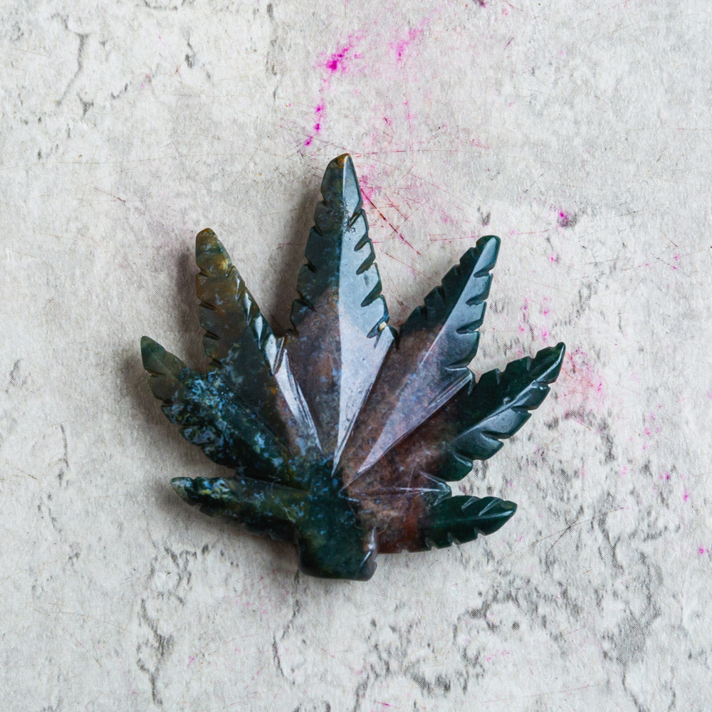 Reikistal Ocean Jasper Leaf