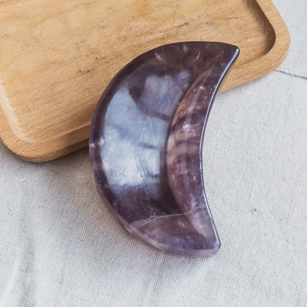 Reikistal Fluorite Moon Bowl