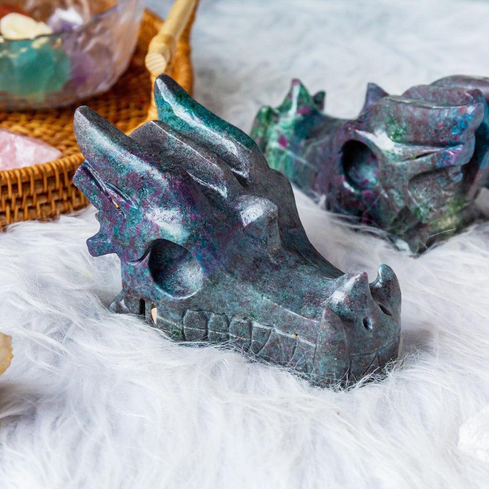 Reikistal Ruby Kyanite Dragon Head