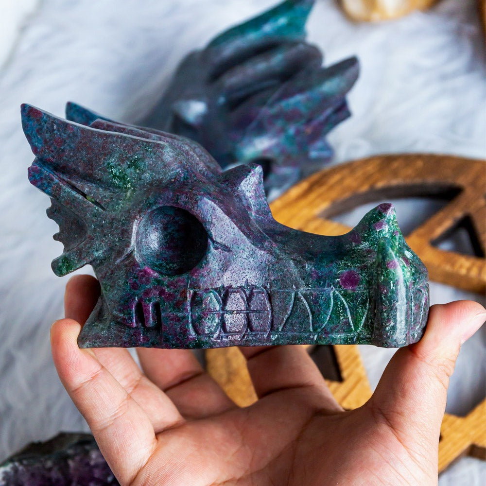 Reikistal Ruby Kyanite Dragon Head