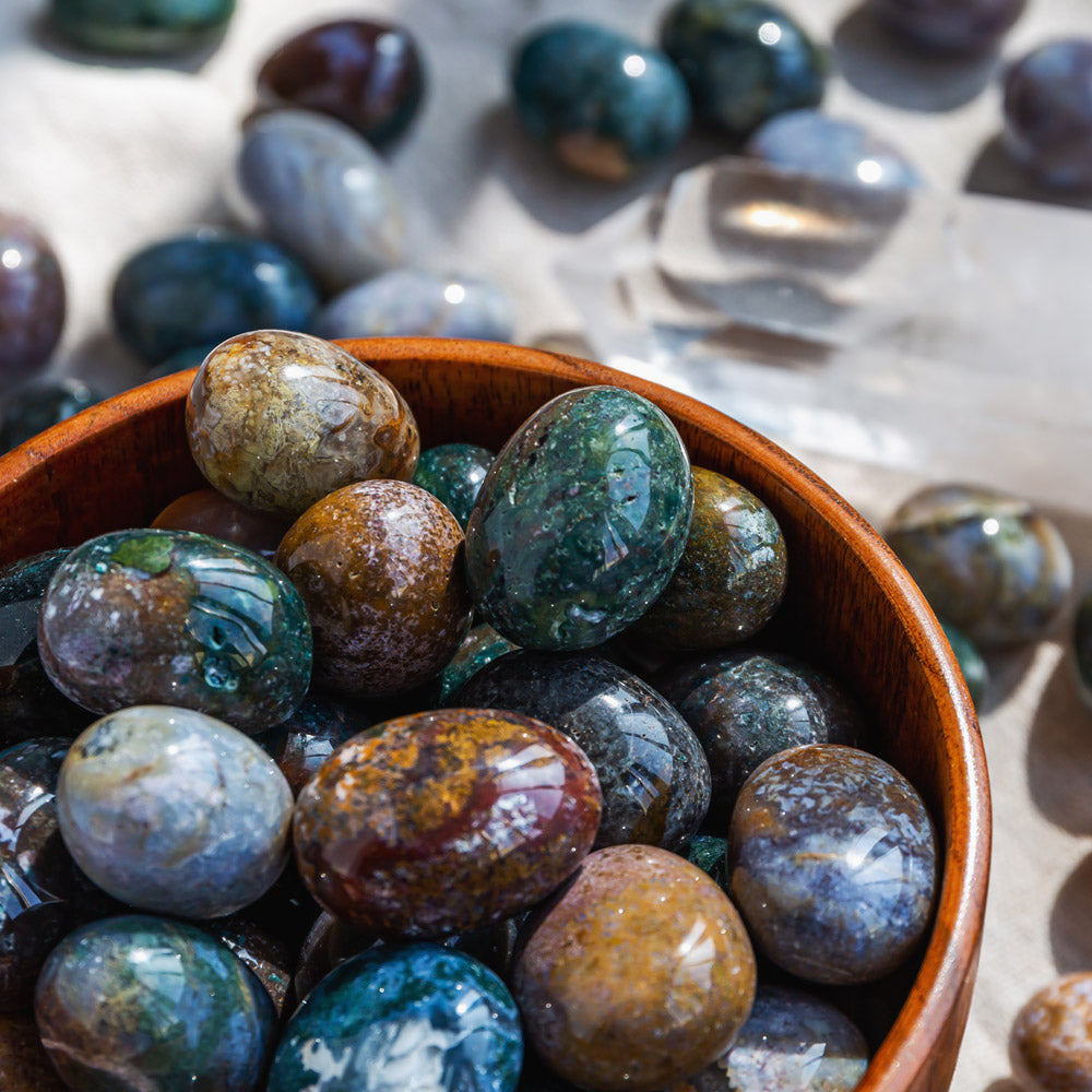 Reikistal Ocean Jasper Tumbled Stone