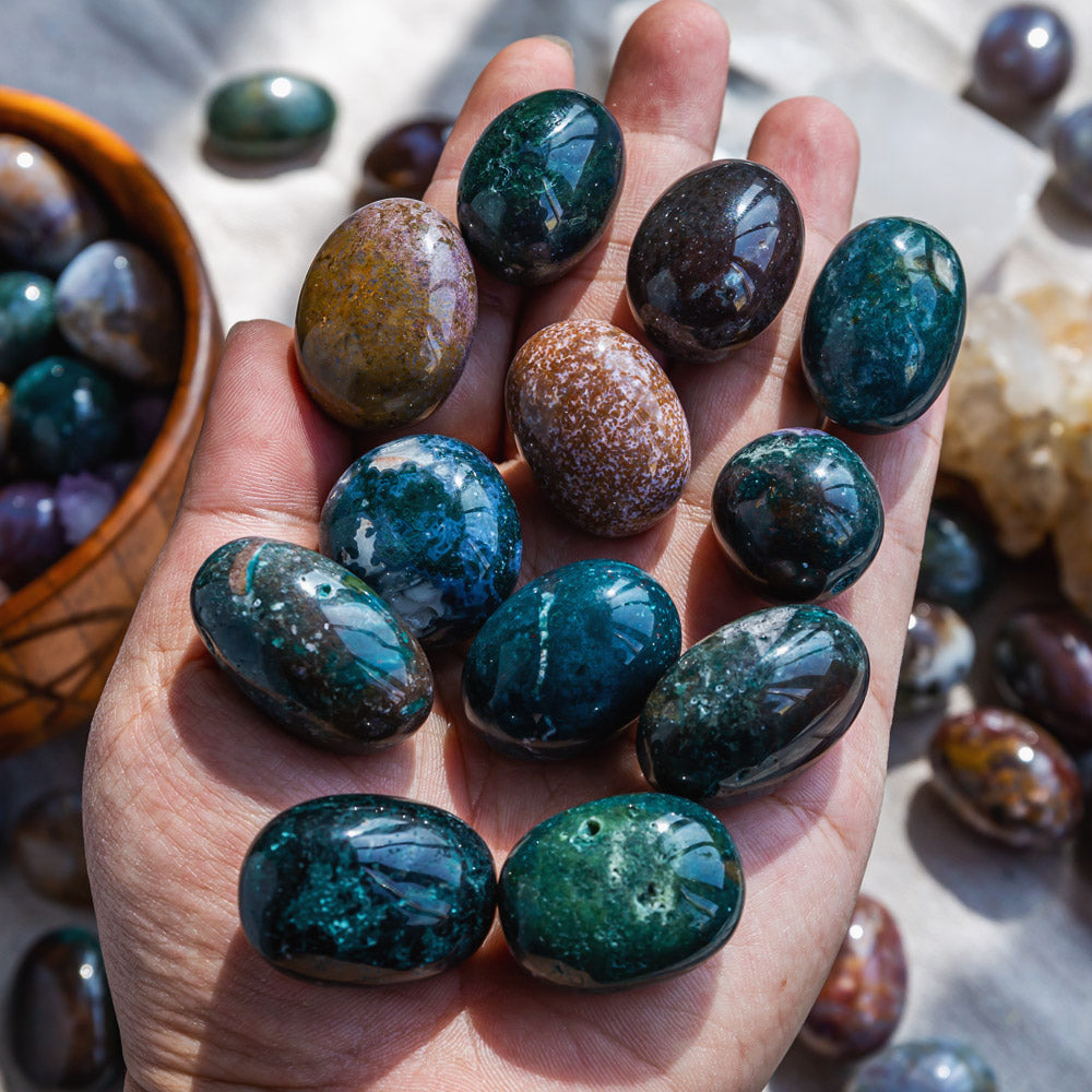 Reikistal Ocean Jasper Tumbled Stone