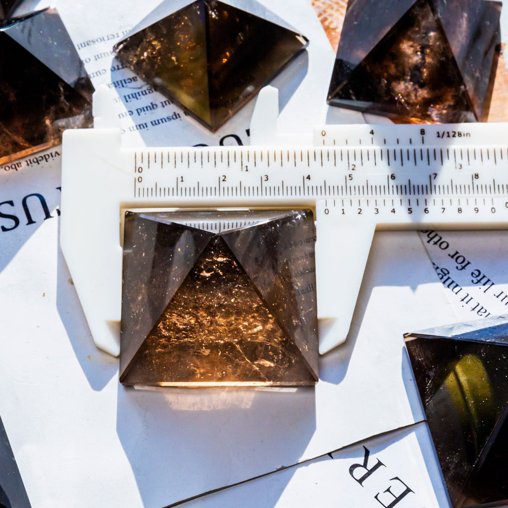 Reikistal Smoky Quartz Pyramid