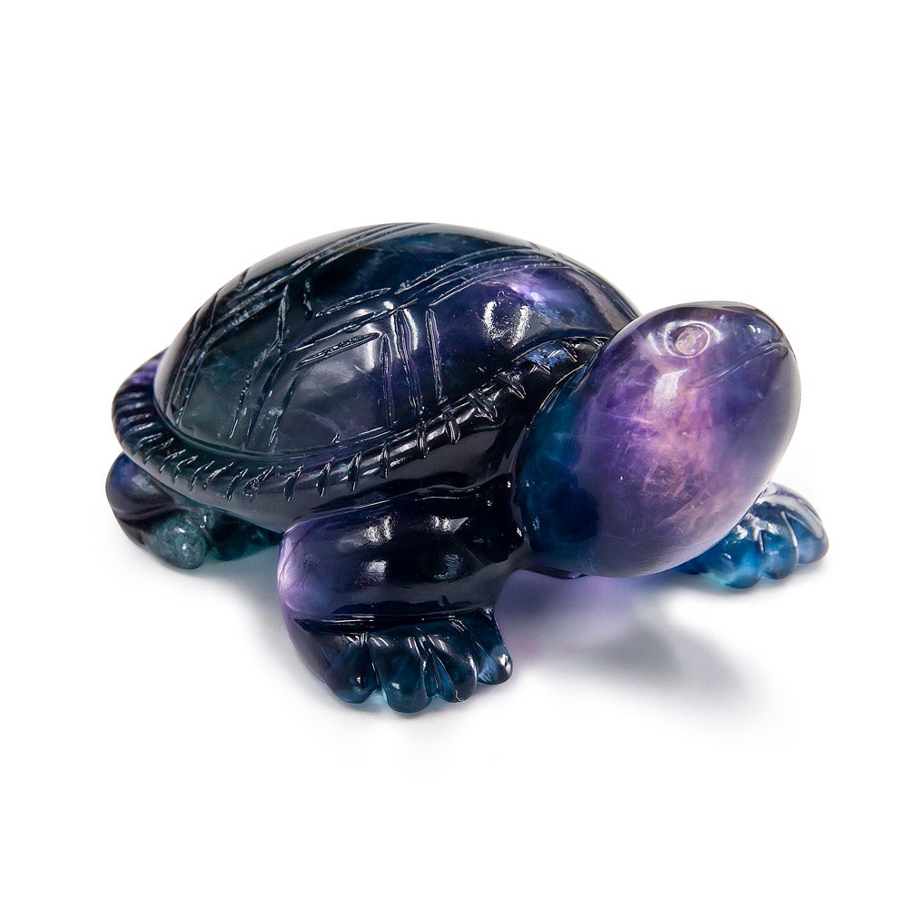 Reikistal Rainbow Fluorite Turtle