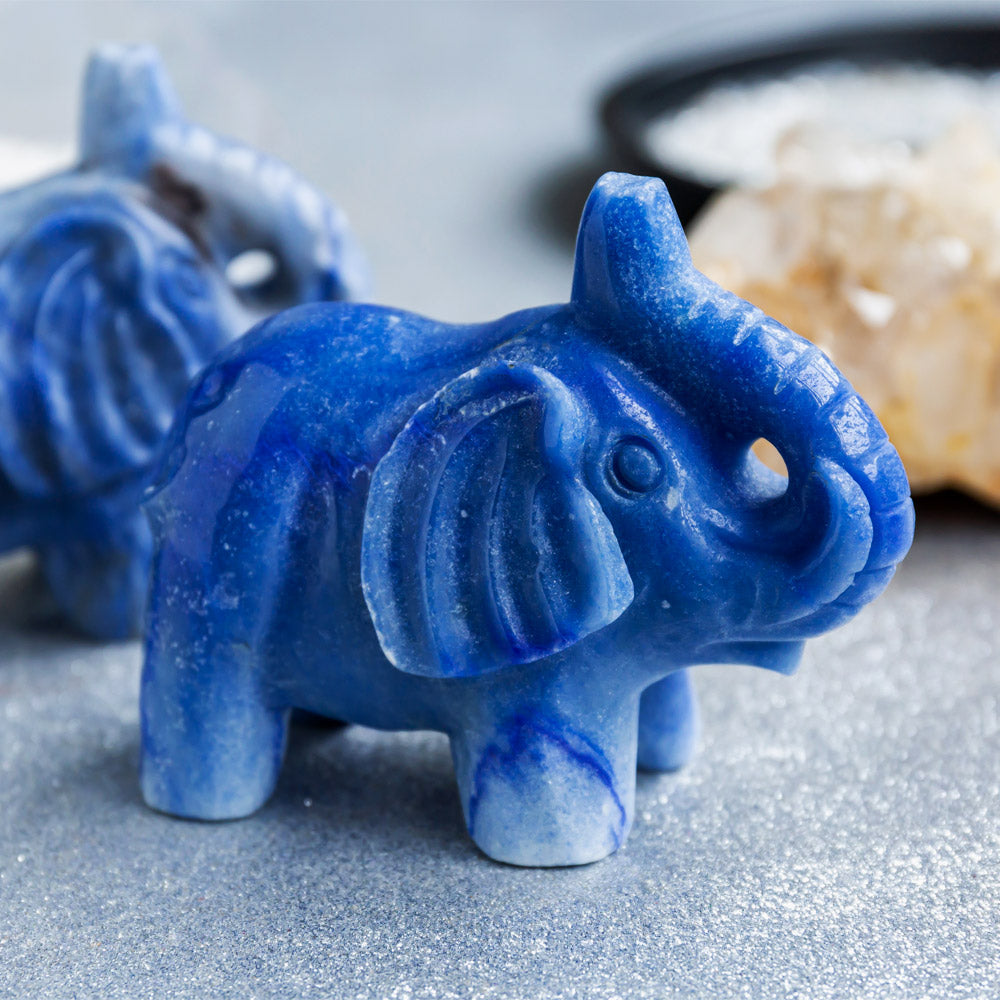 Reikistal Blue Aventurine Elephant