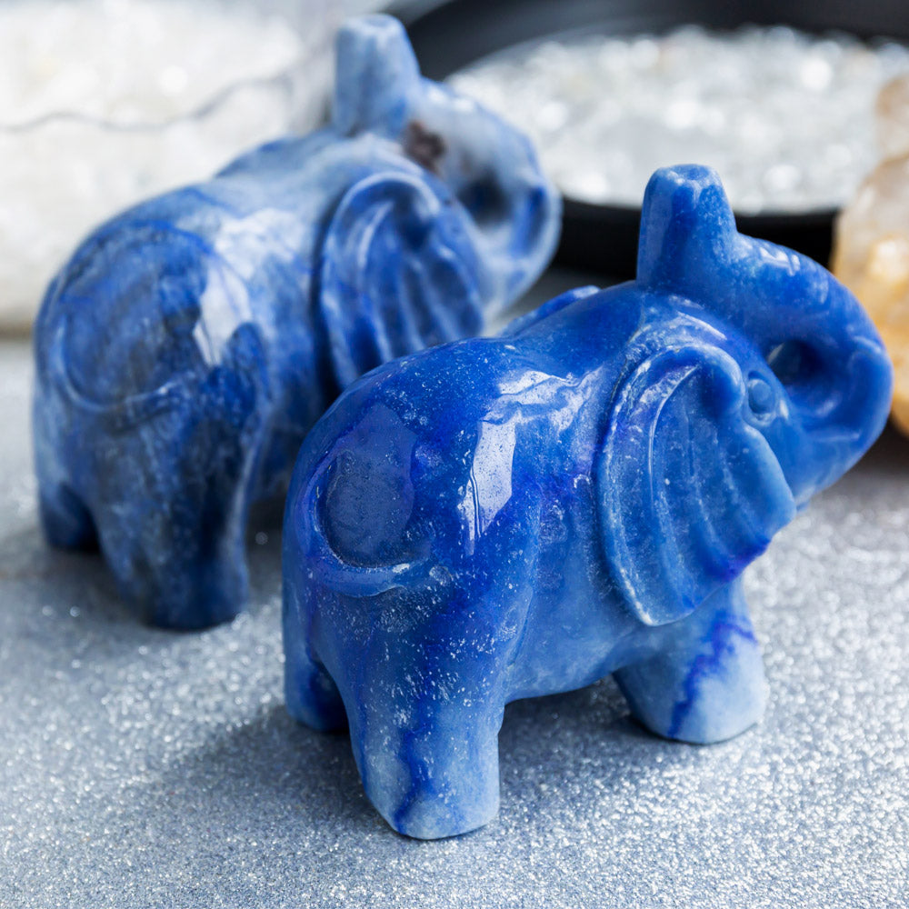 Reikistal Blue Aventurine Elephant