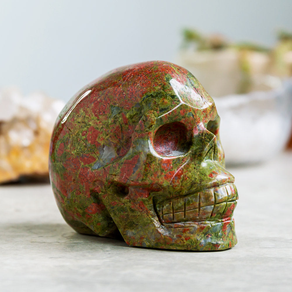 Reikistal Unakite Skull