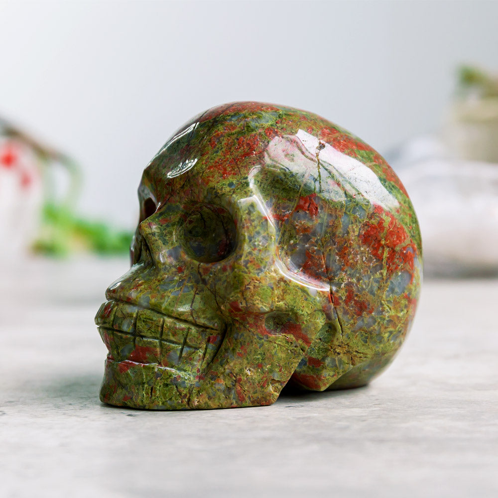 Reikistal Unakite Skull