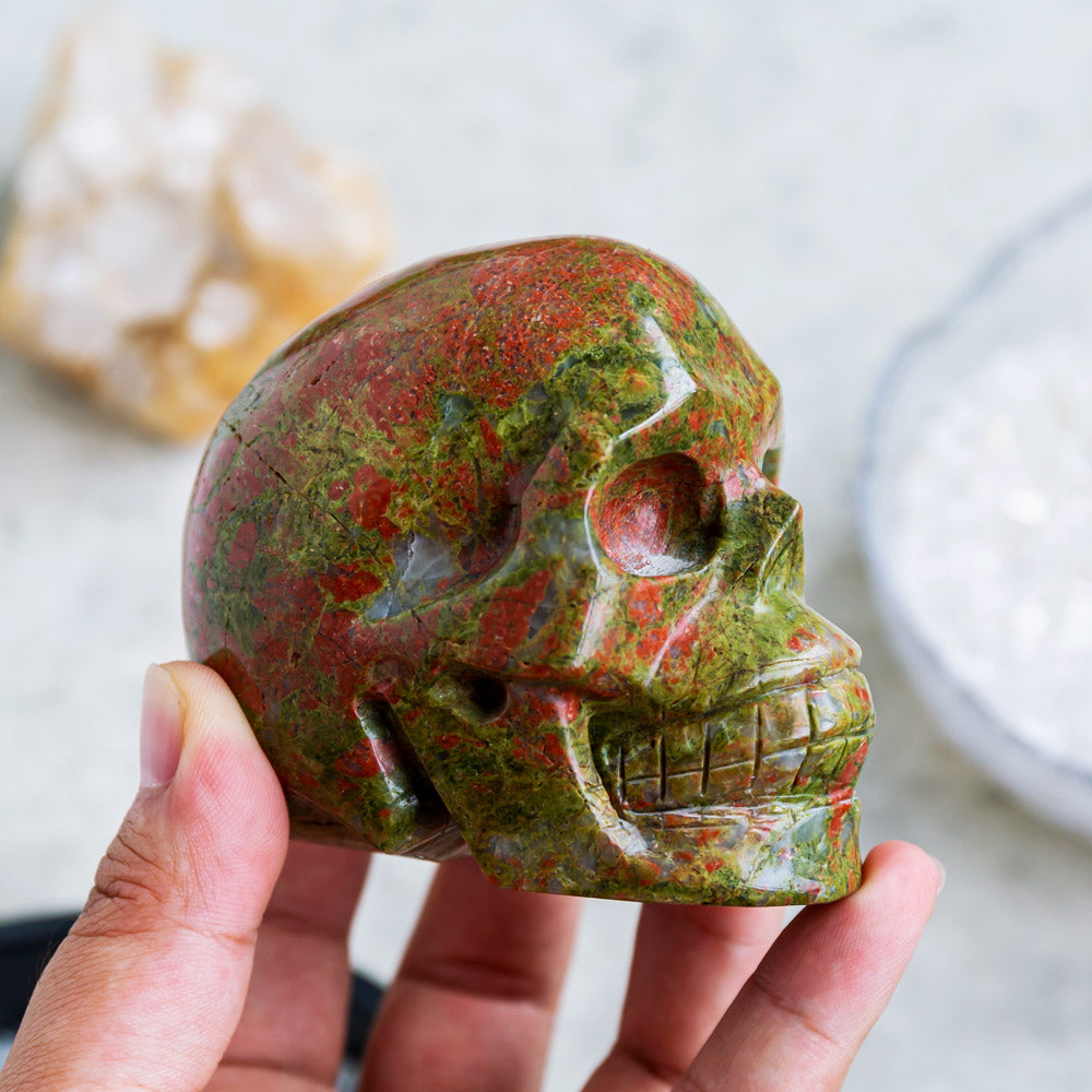 Reikistal Unakite Skull