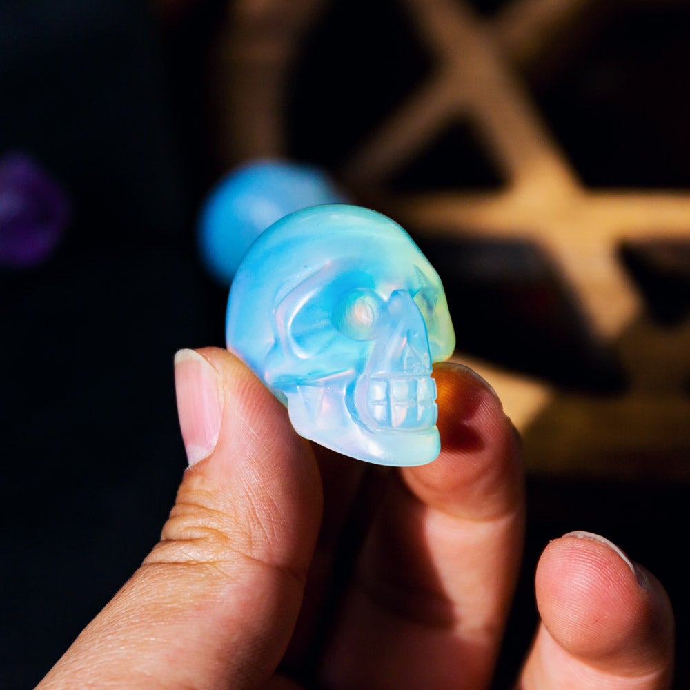 Reikistal 1.5" Opal Skull