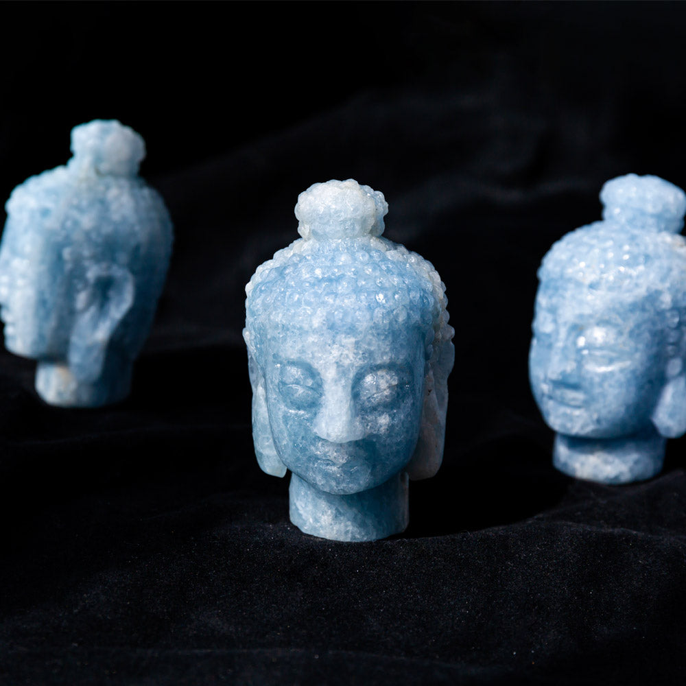 Reikistal Blue Calcite Buddha