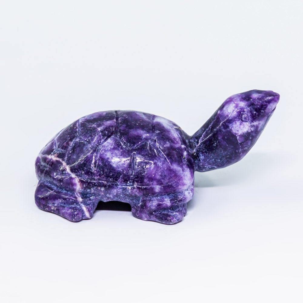 Reikistal Lepidolite Turtle