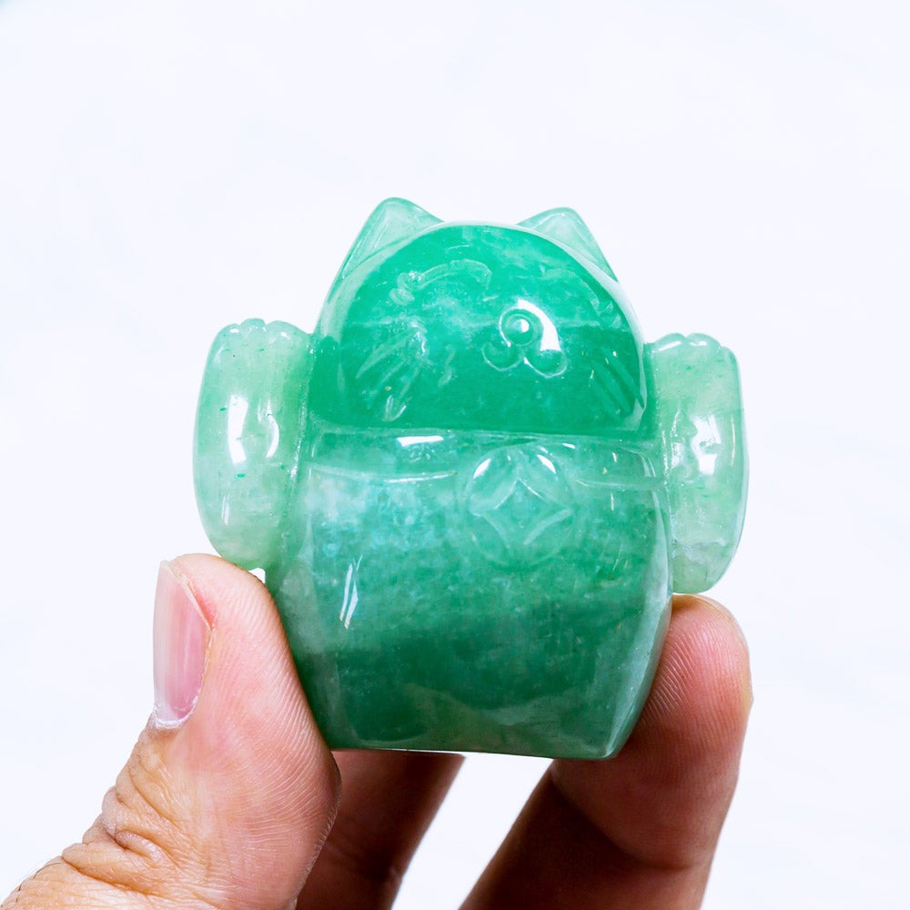 Reikistal Aventurine Fortune Cat