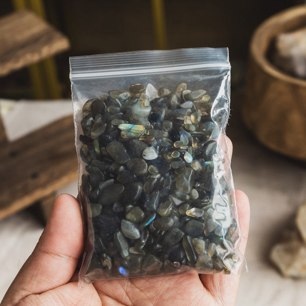 Reikistal Labradorite Chips100g