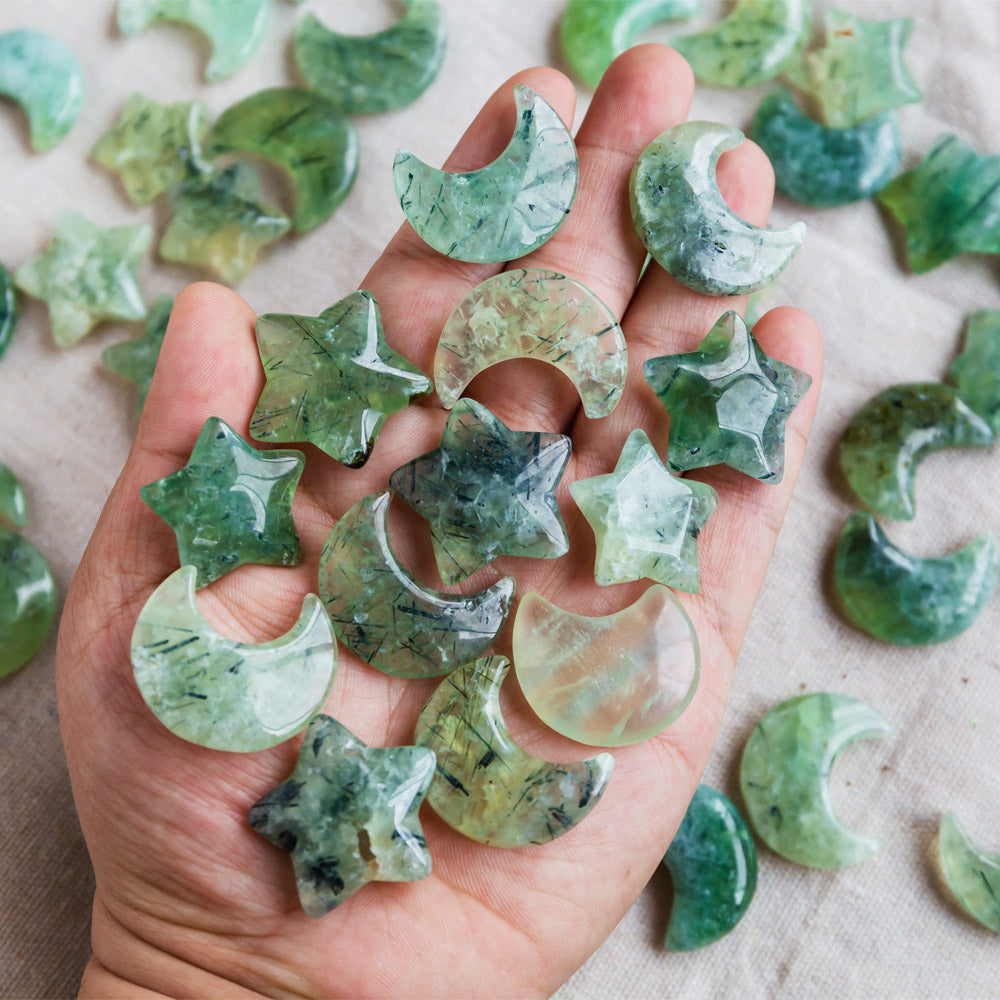 Reikistal Prehnite Star / Moon