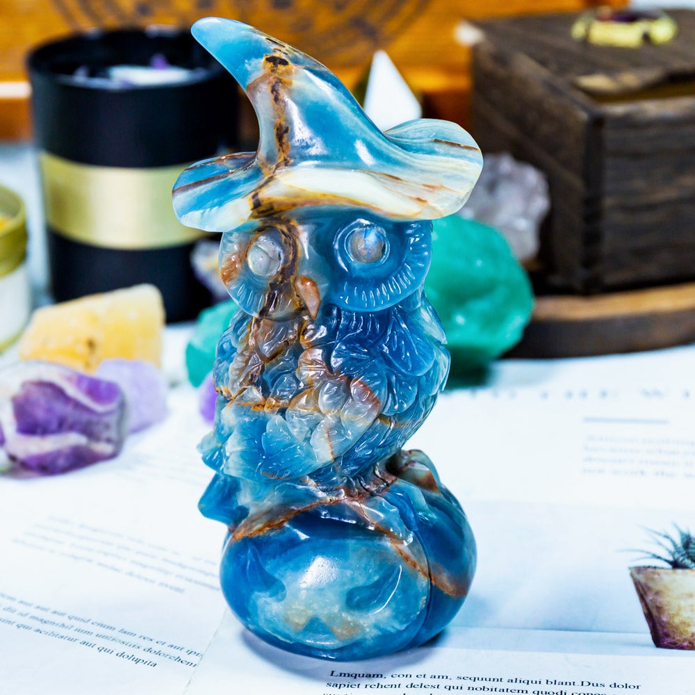Reikistal Blue Onyx Owl
