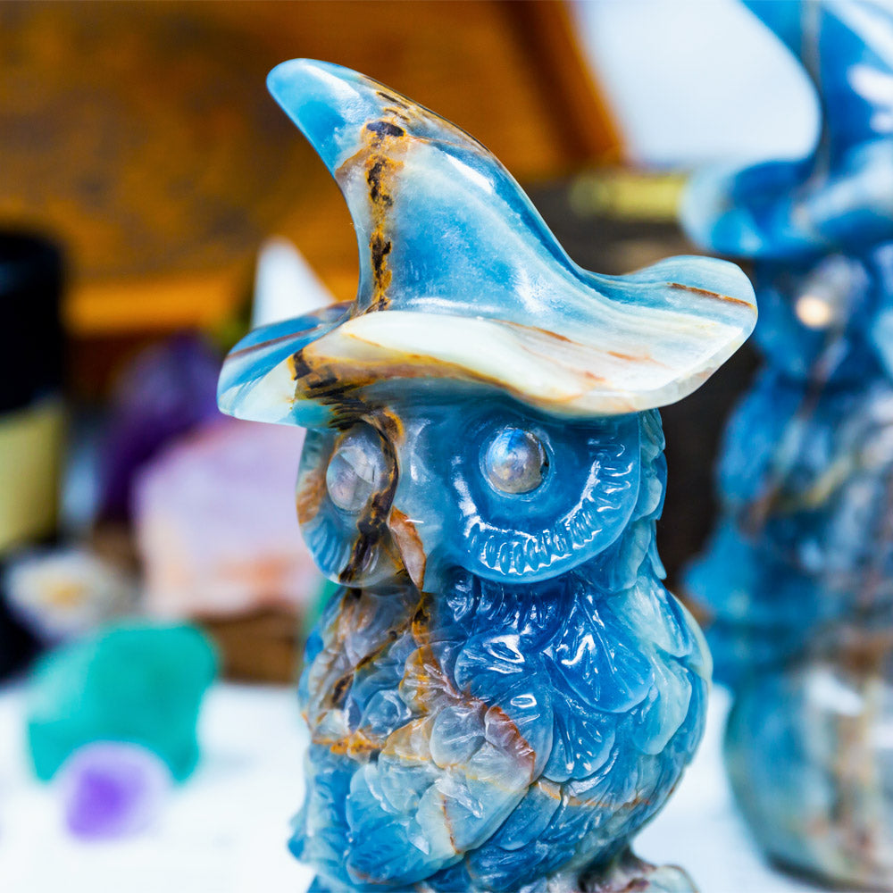 Reikistal Blue Onyx Owl
