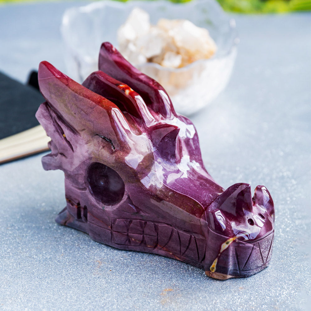 Reikistal Mookaite Dragon Head