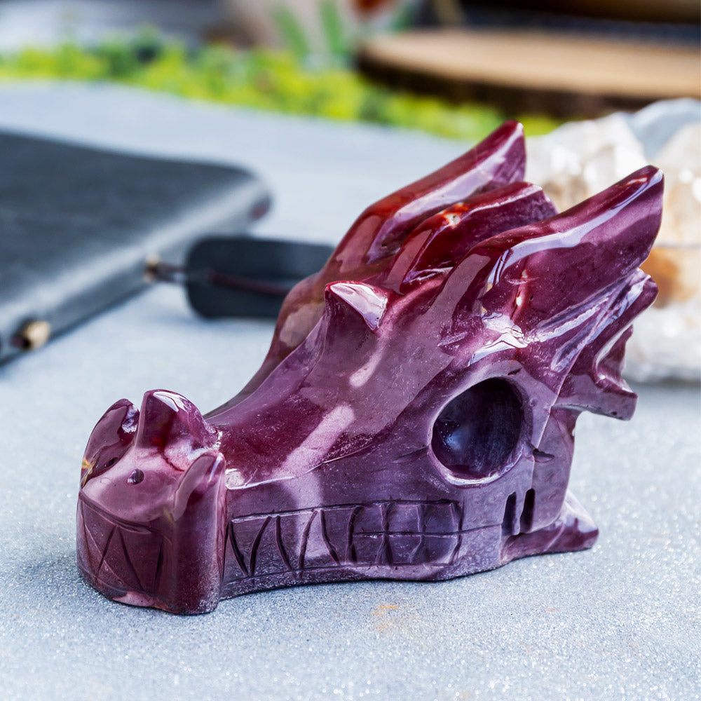 Reikistal Mookaite Dragon Head