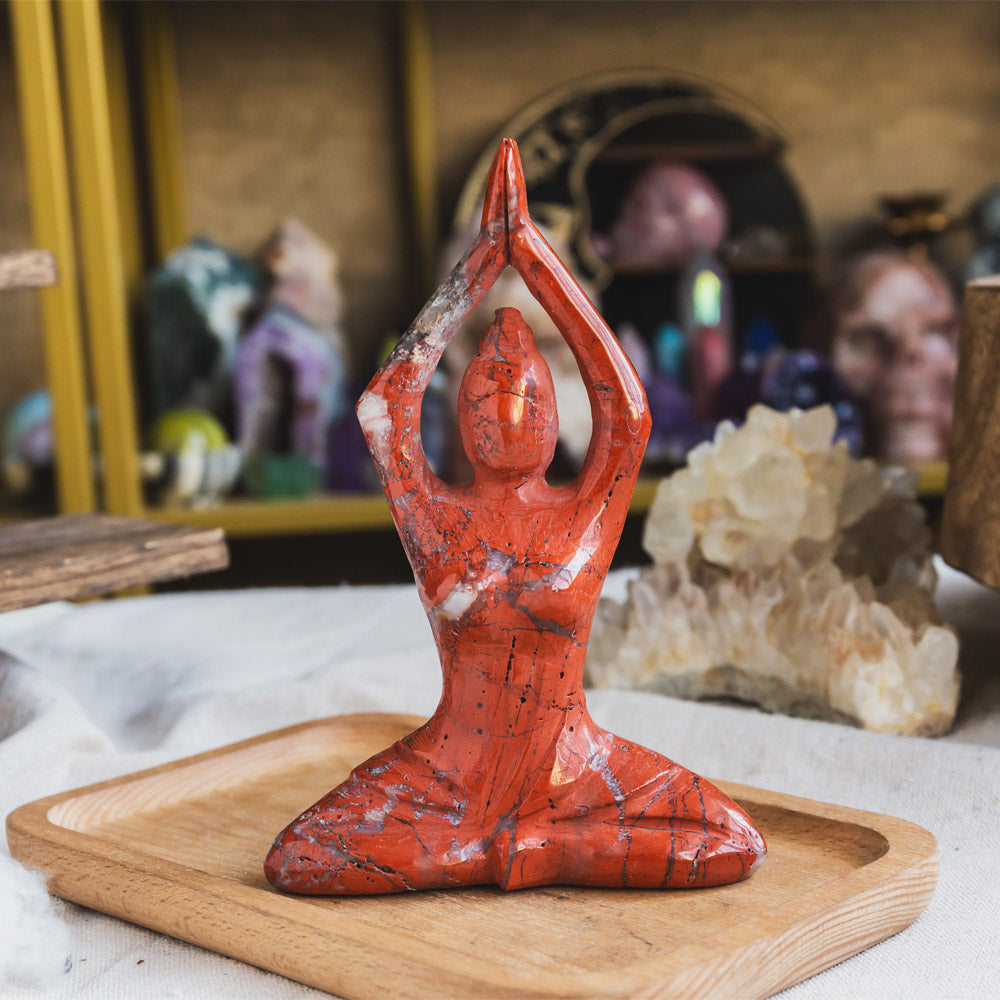 Reikistal Red Jasper Yoga Goddess