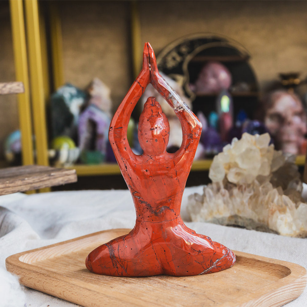 Reikistal Red Jasper Yoga Goddess
