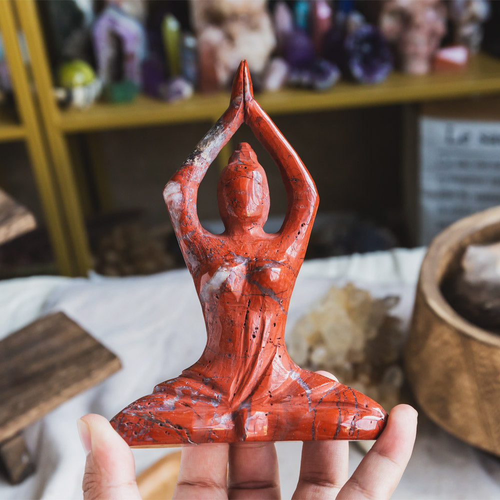 Reikistal Red Jasper Yoga Goddess