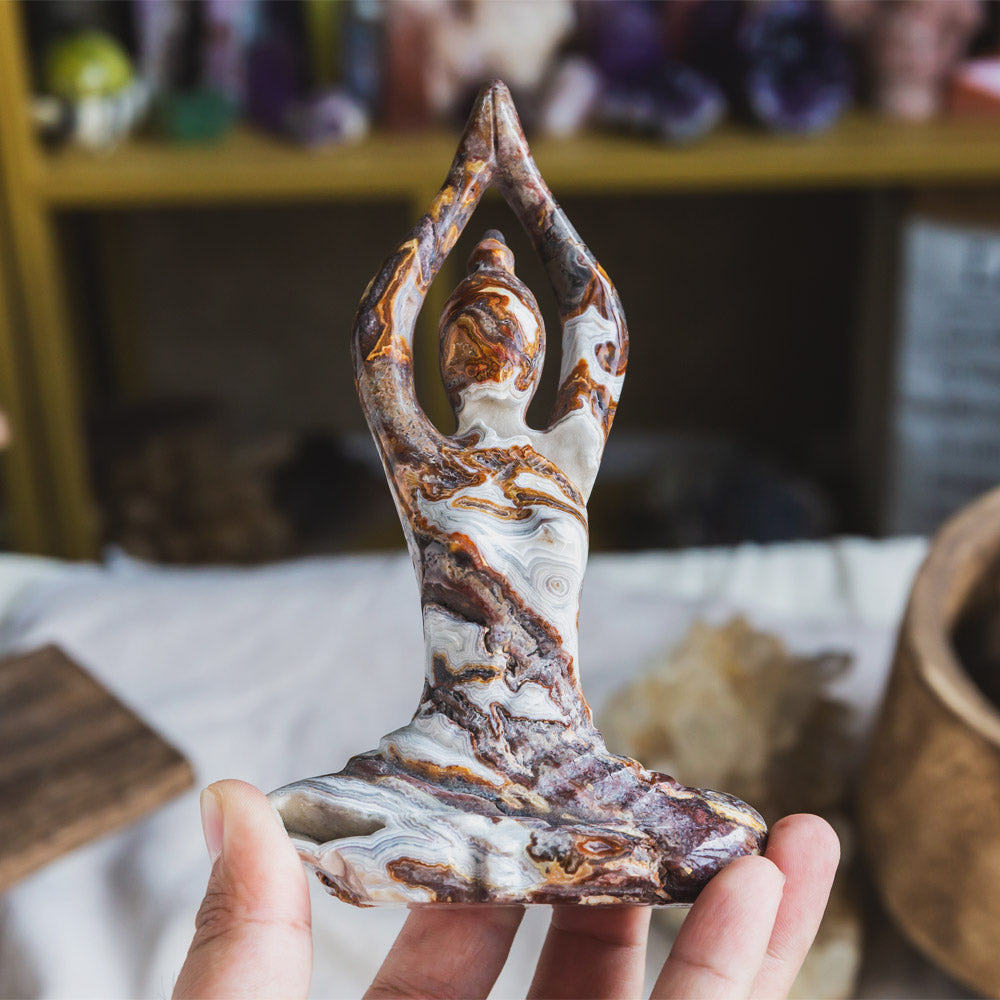 Reikistal Mexico Agate Yoga Goddess