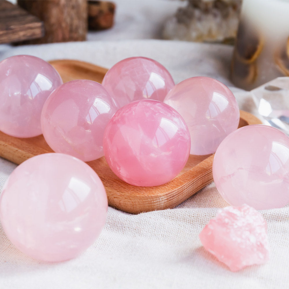 Reikistal Rose Quartz Sphere