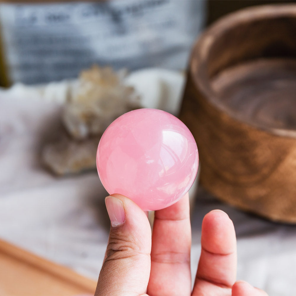 Reikistal Rose Quartz Sphere