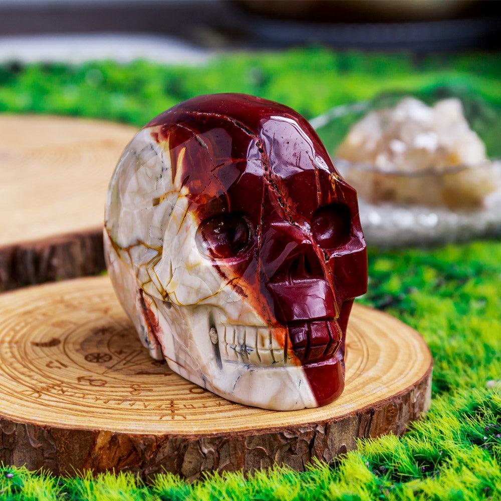 Mookaite skulls - Reikilovecrystal