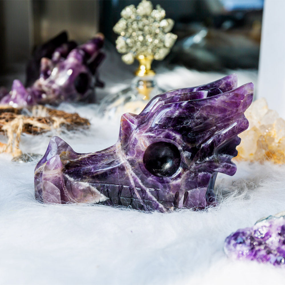 Reikistal Dream Amethyst Dragon Head