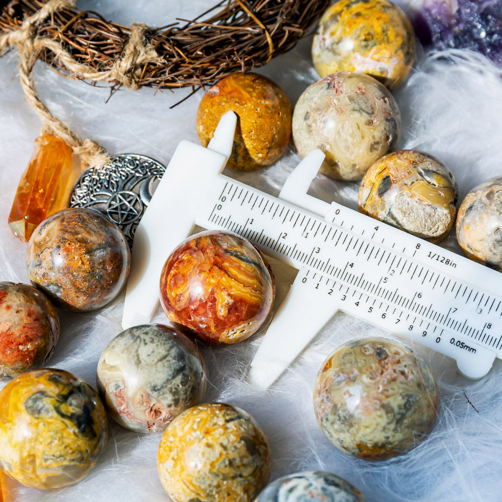 Reikistal Crazy Lace Agate Ball