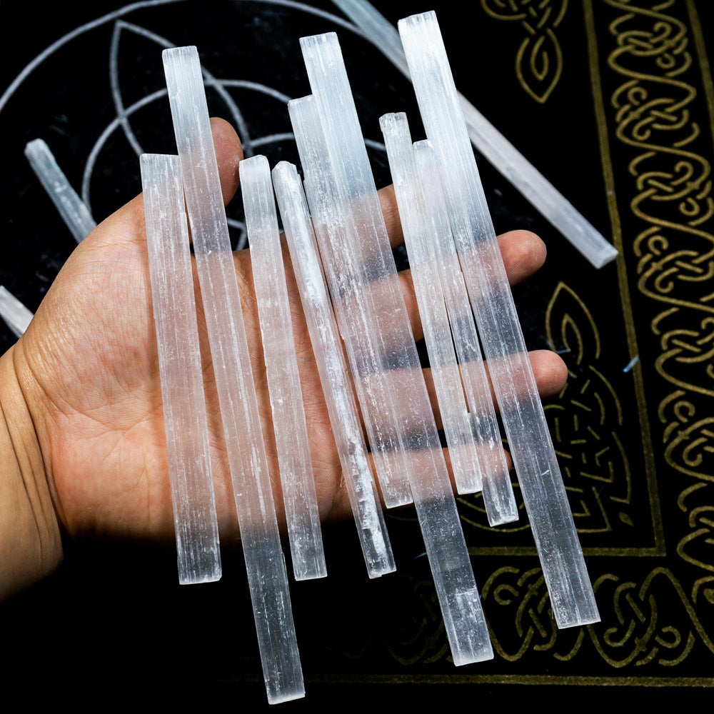 Reikistal Selenite Wand