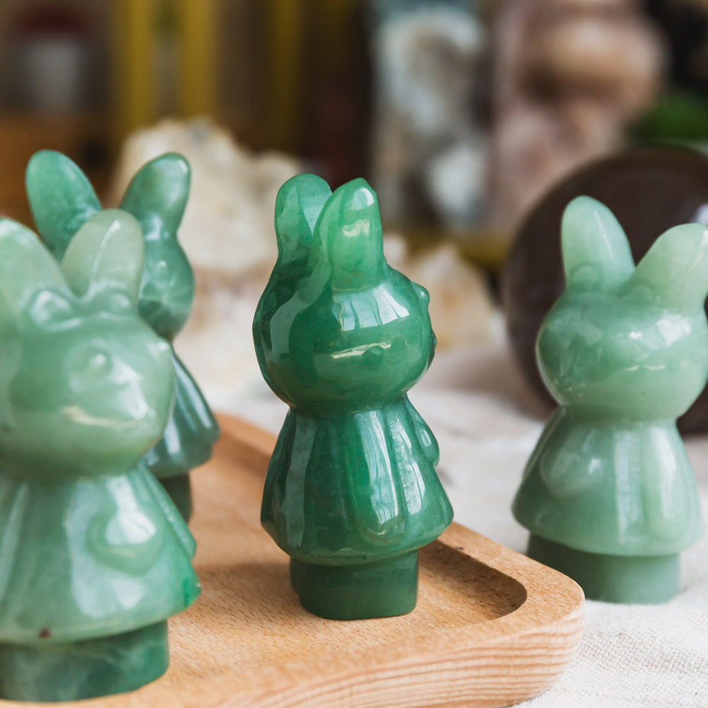 Reikistal Green Aventurine Rabbit