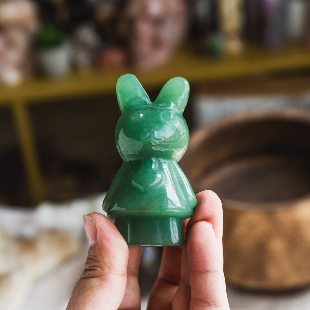 Reikistal Green Aventurine Rabbit