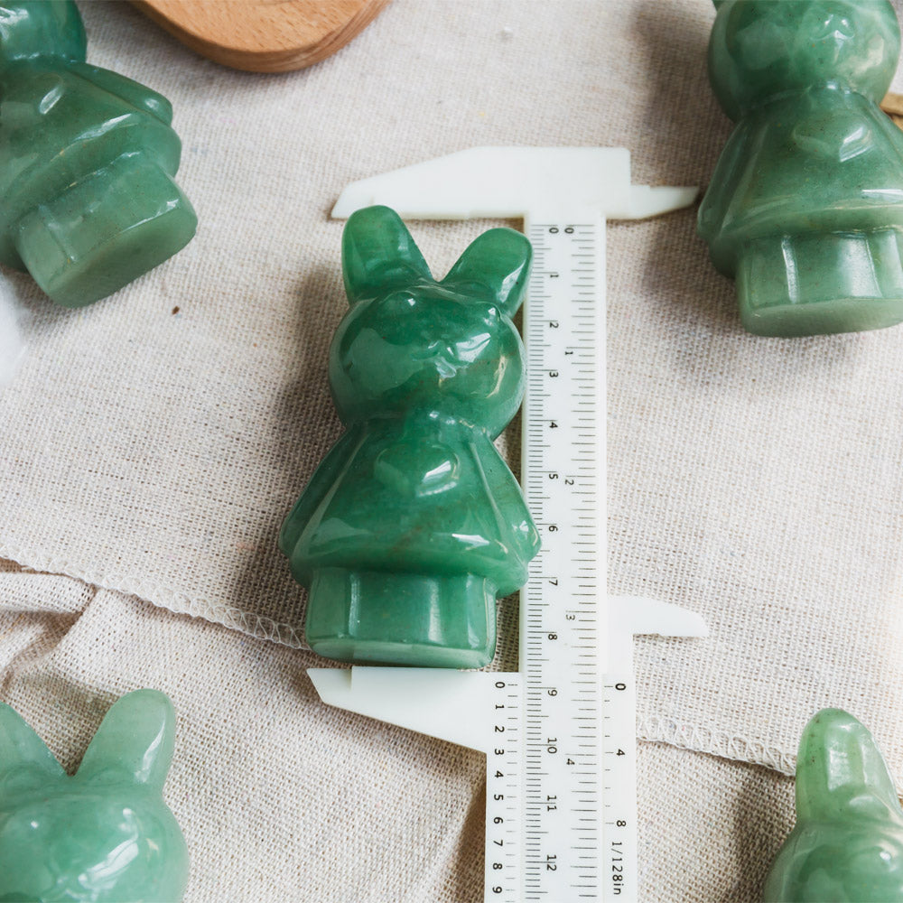 Reikistal Green Aventurine Rabbit