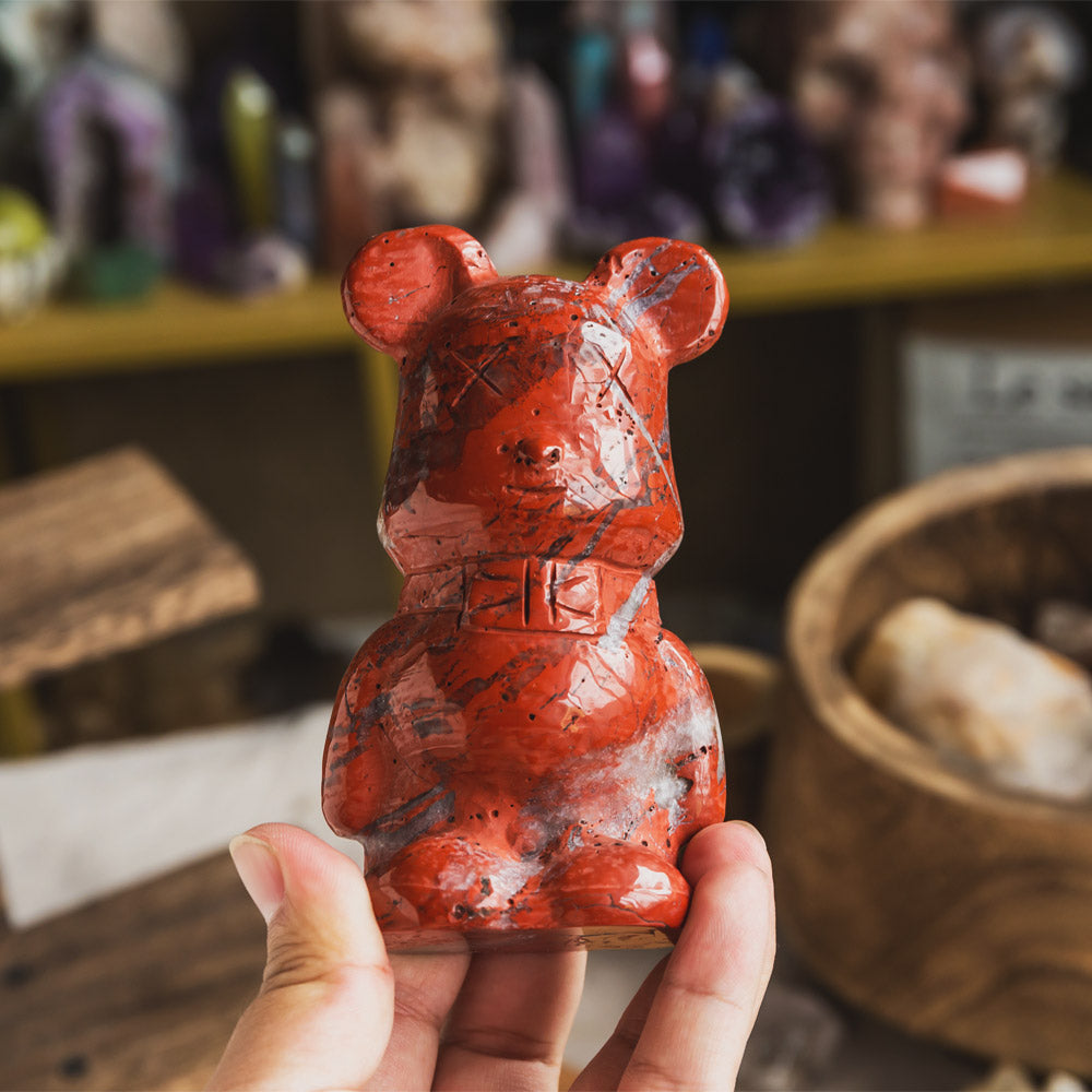 Reikistal Red Jasper Gloomy Bear