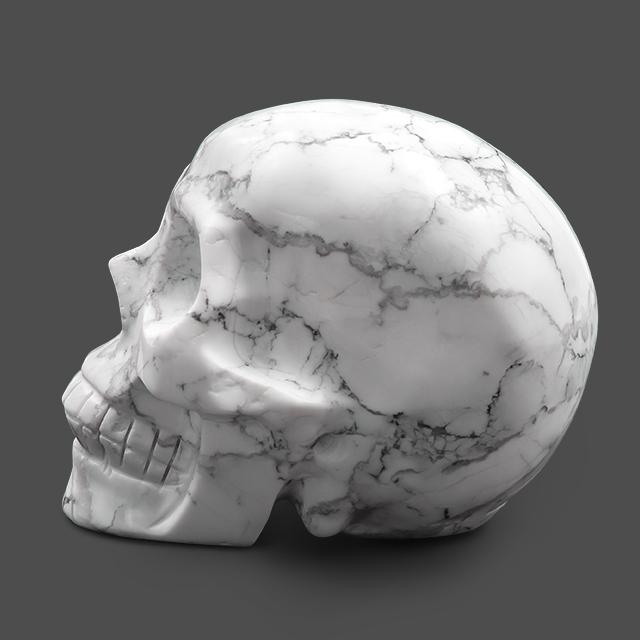 Reikistal Howlite Skull